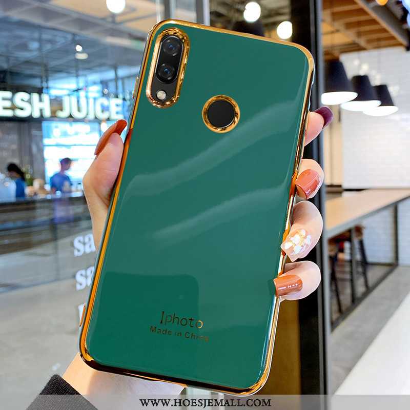 Hoes Xiaomi Redmi Note 7 Bescherming Mode Siliconen Hoesje Zacht Nieuw Trend Groen