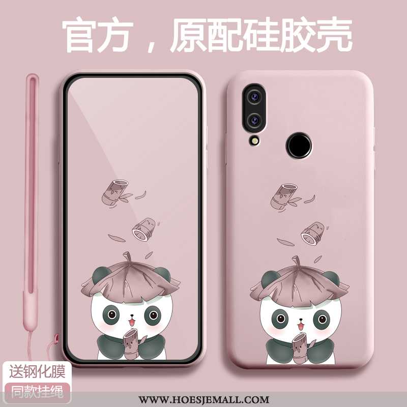 Hoesje Xiaomi Redmi Note 7 Spotprent Mooie Rood Siliconen Anti-fall Net Red