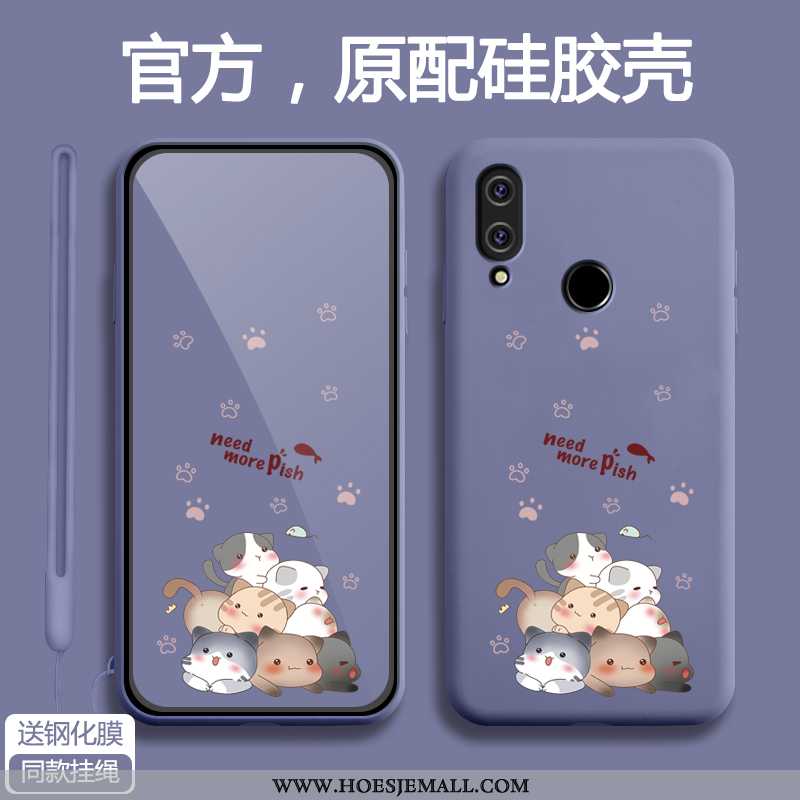 Hoesje Xiaomi Redmi Note 7 Spotprent Mooie Rood Siliconen Anti-fall Net Red