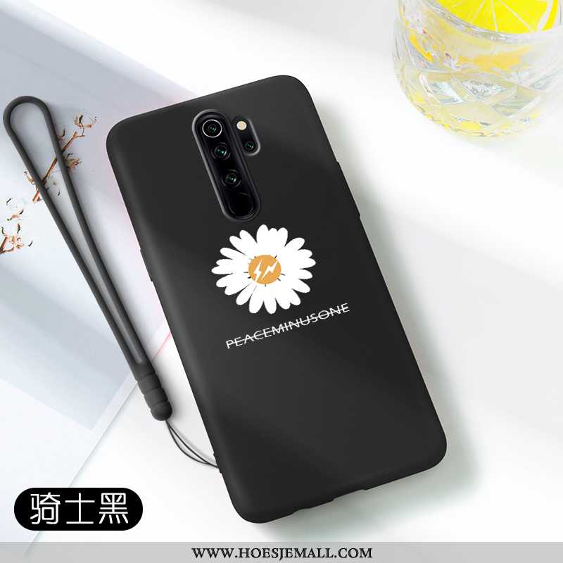 Hoesje Xiaomi Redmi Note 8 Pro Bescherming Super Zwart Mobiele Telefoon Madeliefjes All Inclusive An