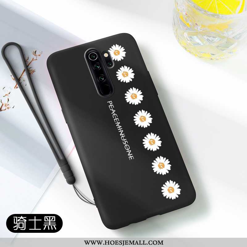 Hoesje Xiaomi Redmi Note 8 Pro Bescherming Super Zwart Mobiele Telefoon Madeliefjes All Inclusive An