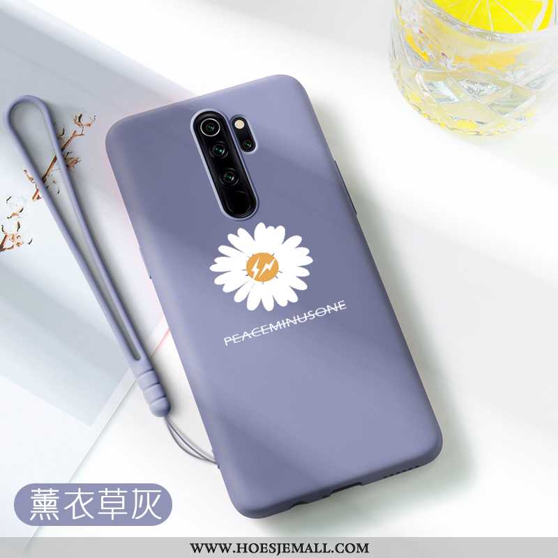 Hoesje Xiaomi Redmi Note 8 Pro Bescherming Super Zwart Mobiele Telefoon Madeliefjes All Inclusive An