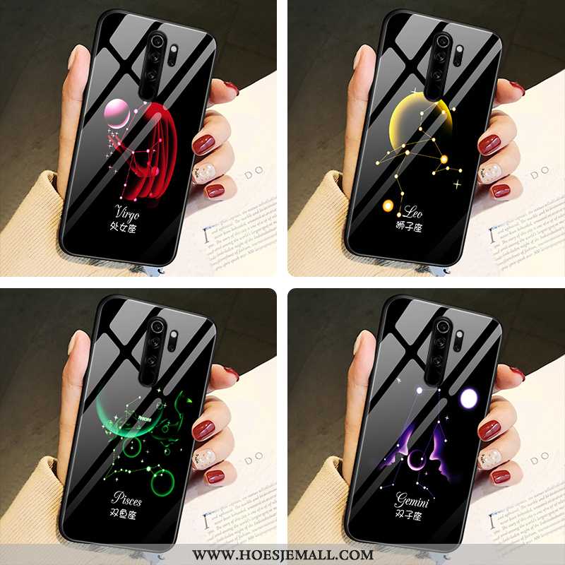 Hoesje Xiaomi Redmi Note 8 Pro Glas Persoonlijk Spiegel Lovers Mini All Inclusive Rood Zwarte