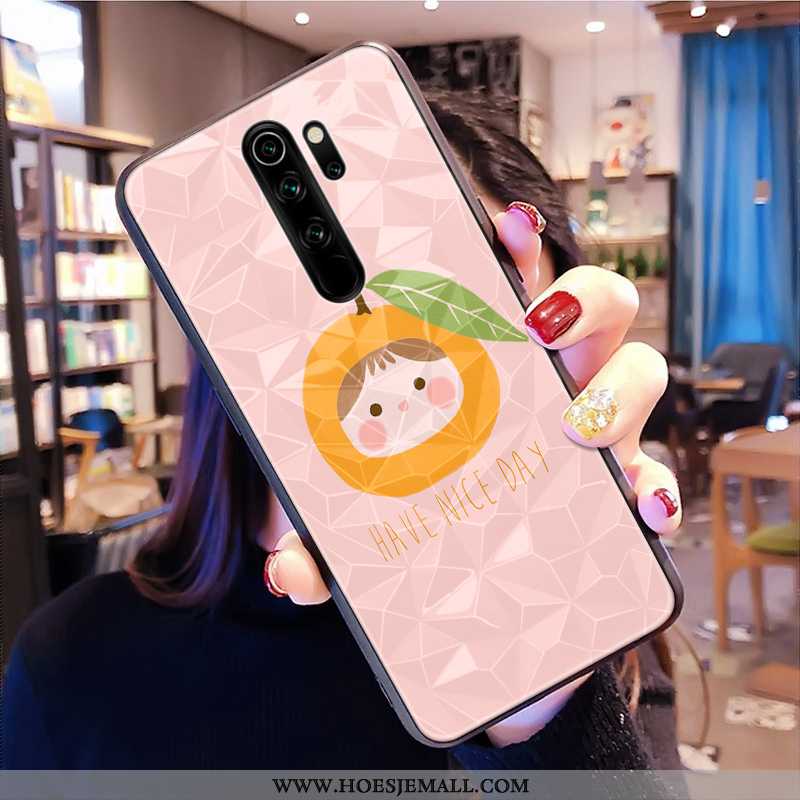 Hoesje Xiaomi Redmi Note 8 Pro Patroon Mobiele Telefoon Roze Vers Mini Rood Ruit