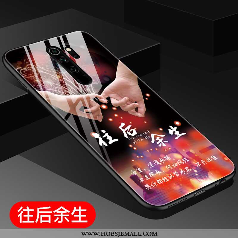 Hoesje Xiaomi Redmi Note 8 Pro Persoonlijk Scheppend Rood Spiegel Glas All Inclusive Mobiele Telefoo