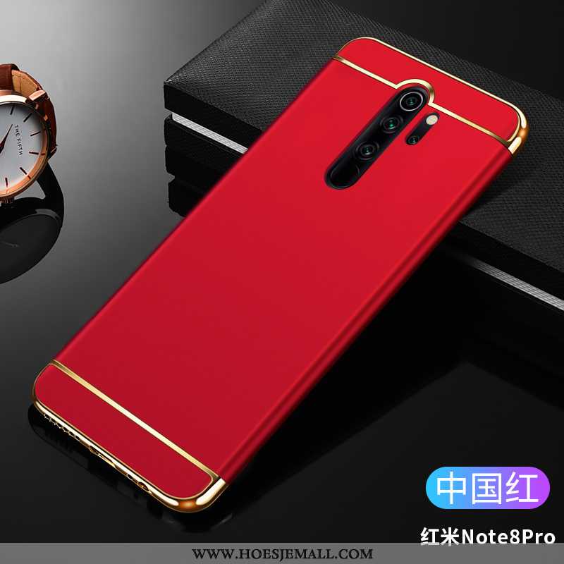 Hoesje Xiaomi Redmi Note 8 Pro Bescherming Schrobben Net Red Roze Anti-fall Hoes