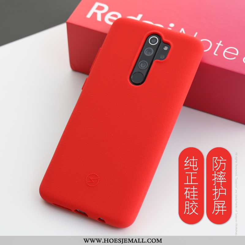 Hoes Xiaomi Redmi Note 8 Pro Siliconen Hoesje Anti-fall All Inclusive Antislip Doek Grijs