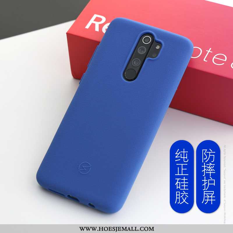 Hoes Xiaomi Redmi Note 8 Pro Siliconen Hoesje Anti-fall All Inclusive Antislip Doek Grijs