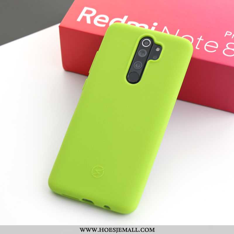 Hoes Xiaomi Redmi Note 8 Pro Siliconen Hoesje Anti-fall All Inclusive Antislip Doek Grijs