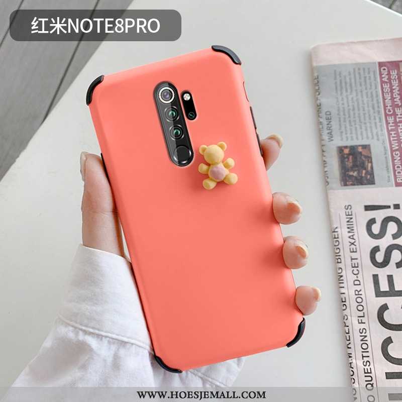 Hoesje Xiaomi Redmi Note 8 Pro Super Dun Anti-fall All Inclusive Beren Mooie Rood