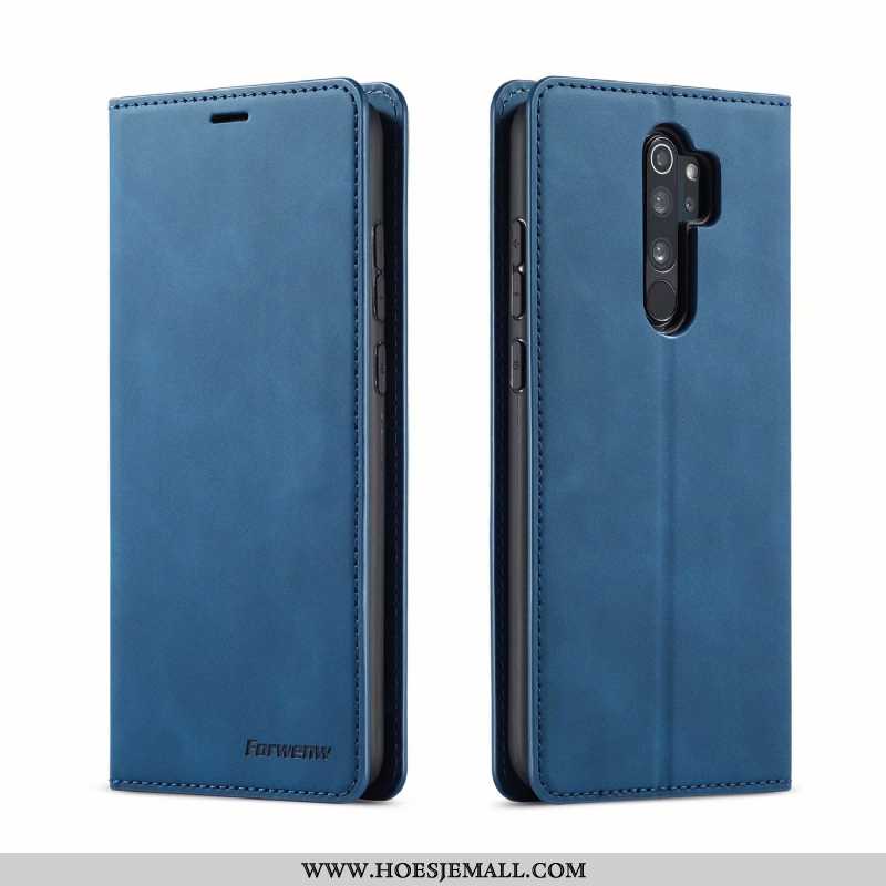 Hoesje Xiaomi Redmi Note 8 Pro Zacht Leren Anti-fall Folio Mobiele Telefoon Kaart Rood