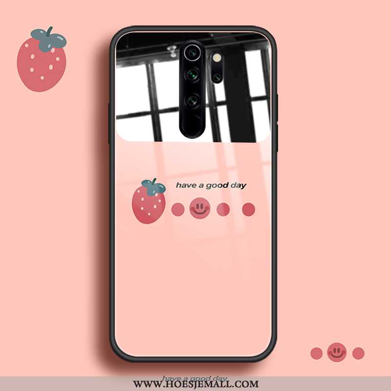 Hoes Xiaomi Redmi Note 8 Pro Mooie Trend Zacht Bescherming Roze Rood Vers