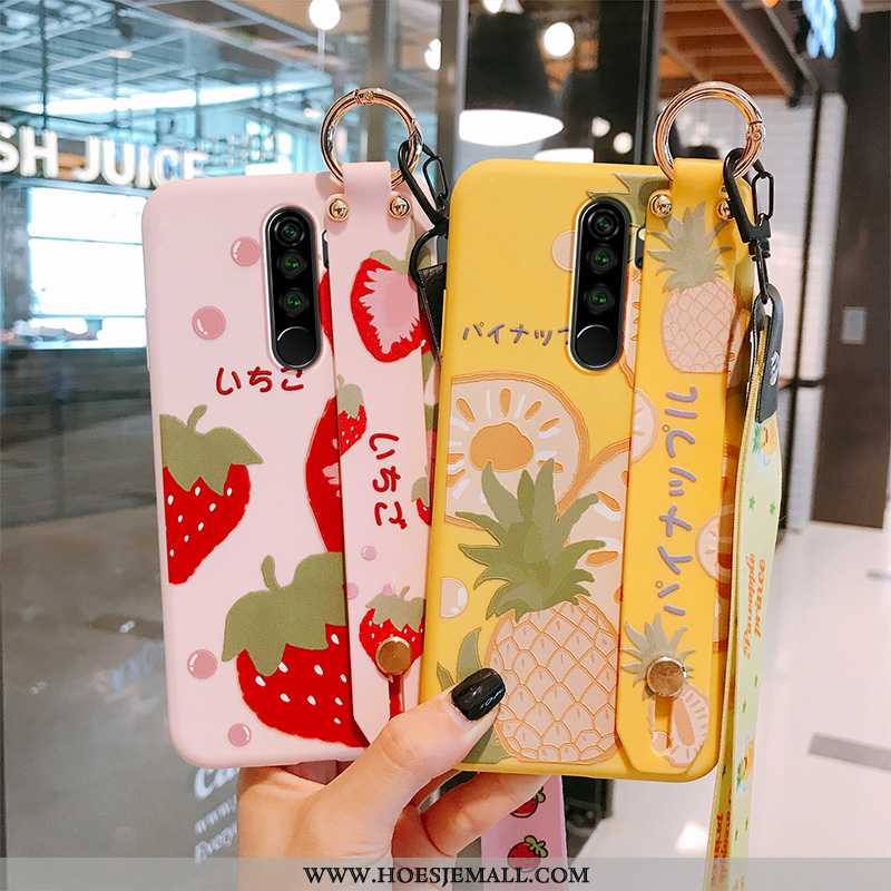 Hoesje Xiaomi Redmi Note 8 Pro Bescherming Hanger Geel Fruit Hoes Wind