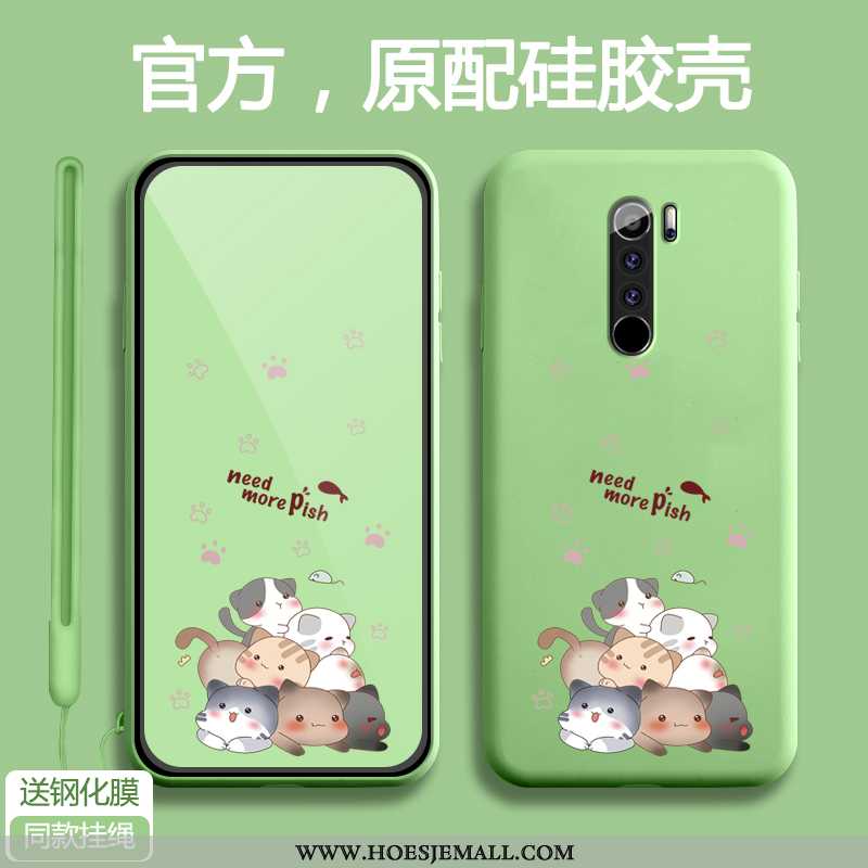 Hoes Xiaomi Redmi Note 8 Pro Siliconen Bescherming Hoesje Spotprent Anti-fall All Inclusive Rood