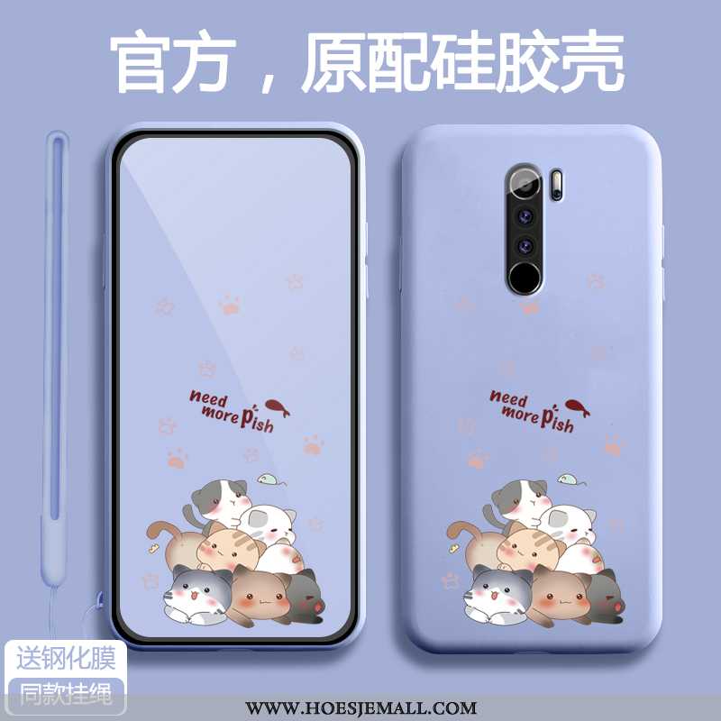 Hoes Xiaomi Redmi Note 8 Pro Siliconen Bescherming Hoesje Spotprent Anti-fall All Inclusive Rood