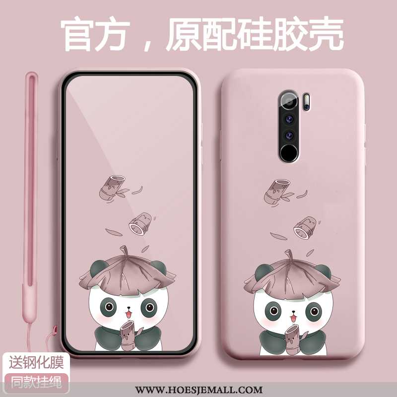 Hoes Xiaomi Redmi Note 8 Pro Siliconen Bescherming Hoesje Spotprent Anti-fall All Inclusive Rood