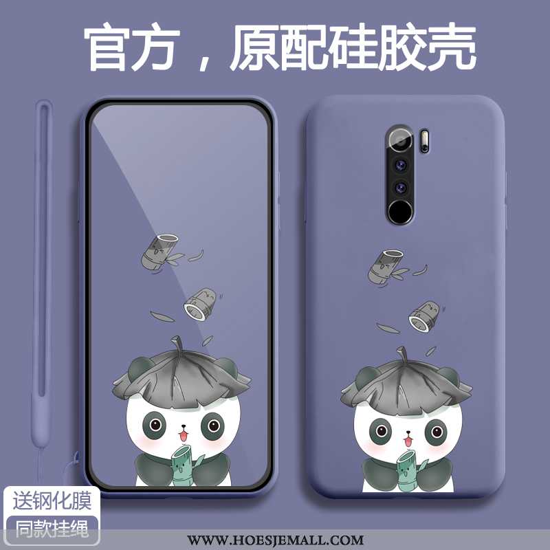 Hoes Xiaomi Redmi Note 8 Pro Siliconen Bescherming Hoesje Spotprent Anti-fall All Inclusive Rood