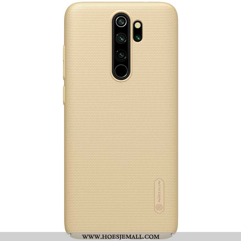 Hoesje Xiaomi Redmi Note 8 Pro Bescherming Schrobben Goud Mini Licht Hard Blauwe