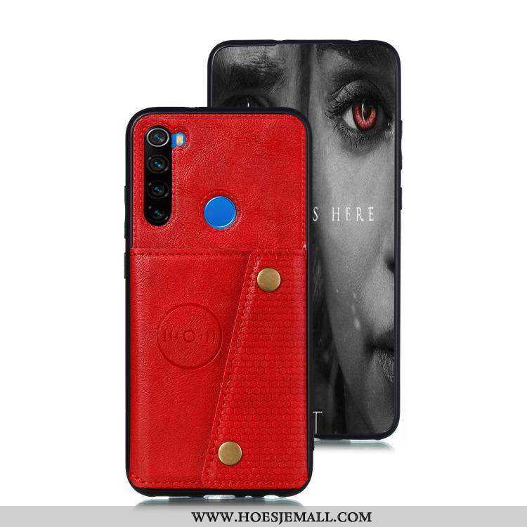 Hoes Xiaomi Redmi Note 8t Bescherming Zacht Kaart Mobiele Telefoon Ondersteuning Rood Zwarte