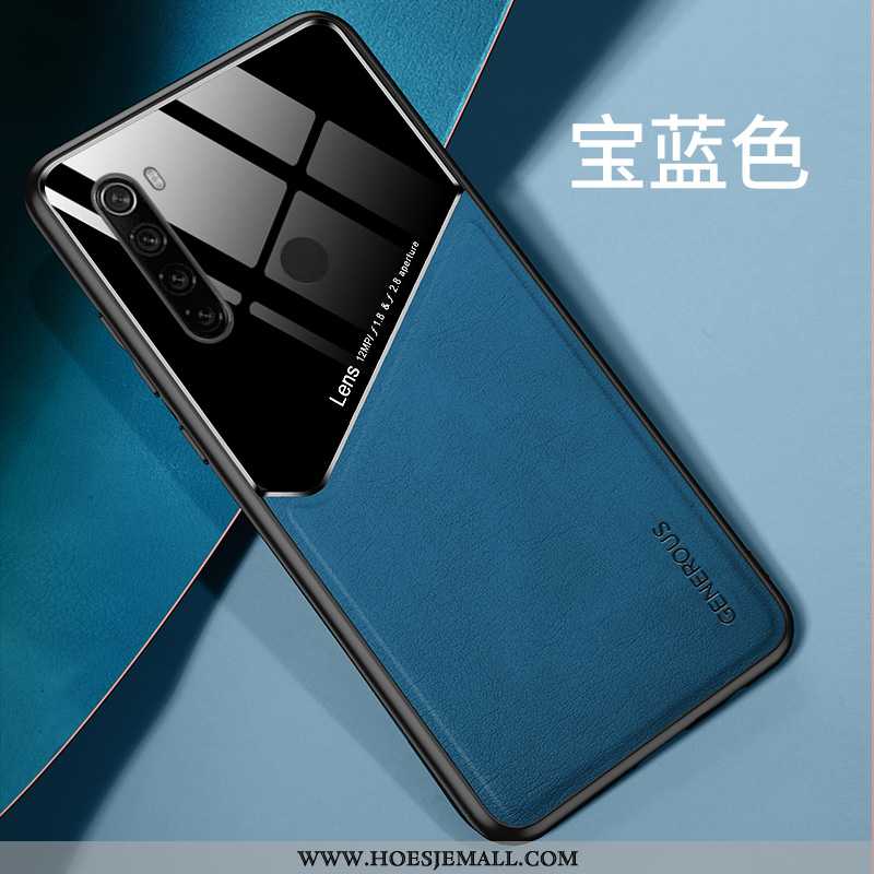 Hoes Xiaomi Redmi Note 8t Dun Siliconen Rood Super Leer Hoesje Trend Blauwe