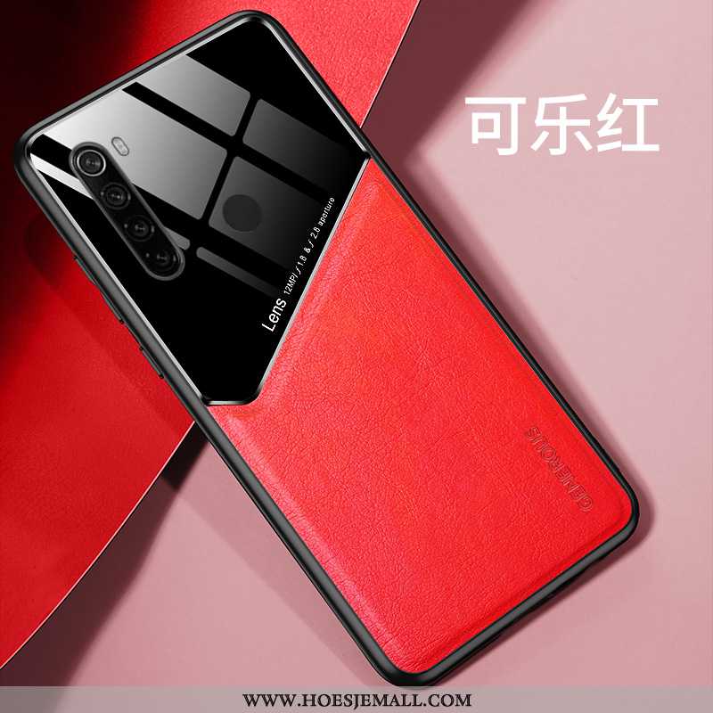 Hoes Xiaomi Redmi Note 8t Dun Siliconen Rood Super Leer Hoesje Trend Blauwe