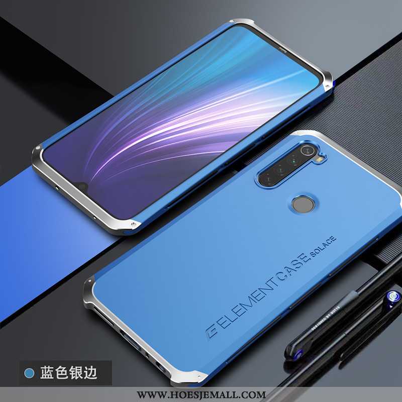 Hoesje Xiaomi Redmi Note 8t Persoonlijk Trend Schrobben Eenvoudige Bedrijf Bescherming Hard Rood