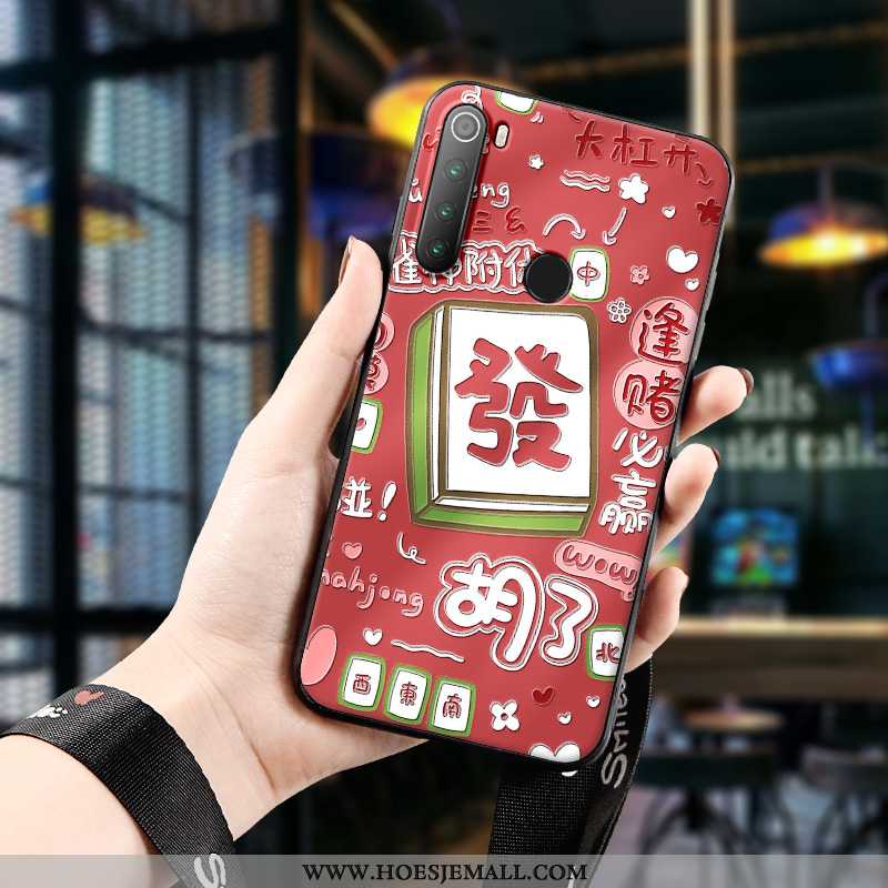 Hoesje Xiaomi Redmi Note 8t Siliconen Bescherming Driedimensionaal Zacht Lucky All Inclusive Rood