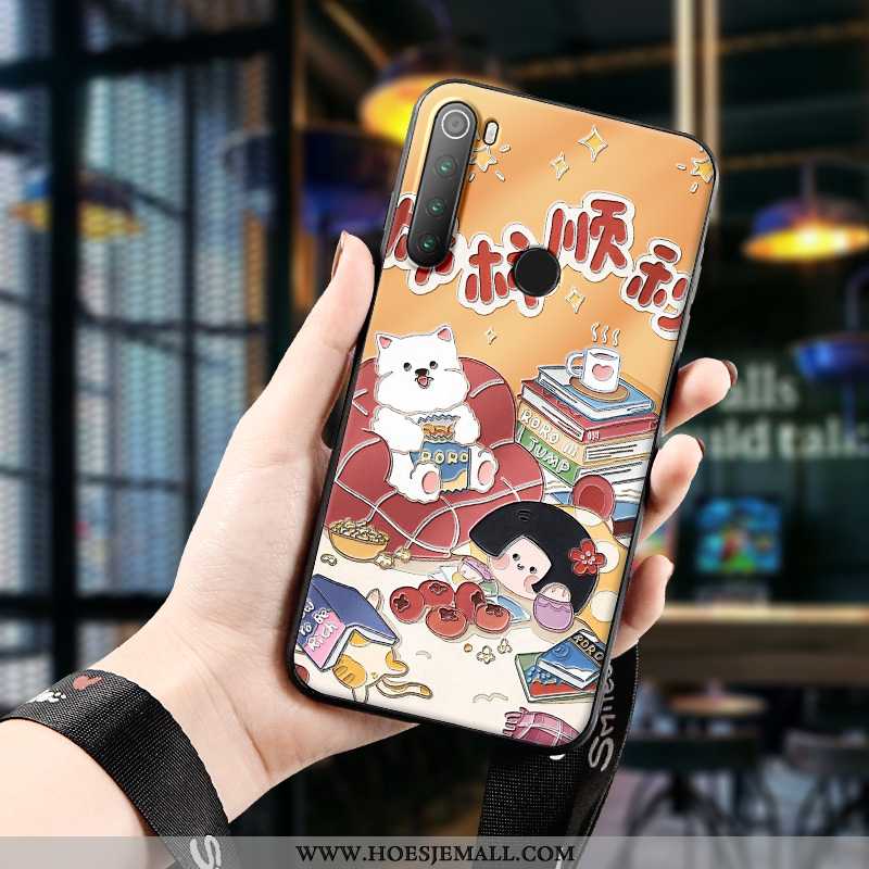 Hoesje Xiaomi Redmi Note 8t Siliconen Bescherming Driedimensionaal Zacht Lucky All Inclusive Rood