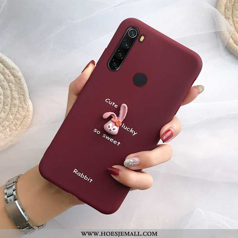 Hoes Xiaomi Redmi Note 8t Trend Zacht Spotprent Mooie All Inclusive Rood Anti-fall Zwarte