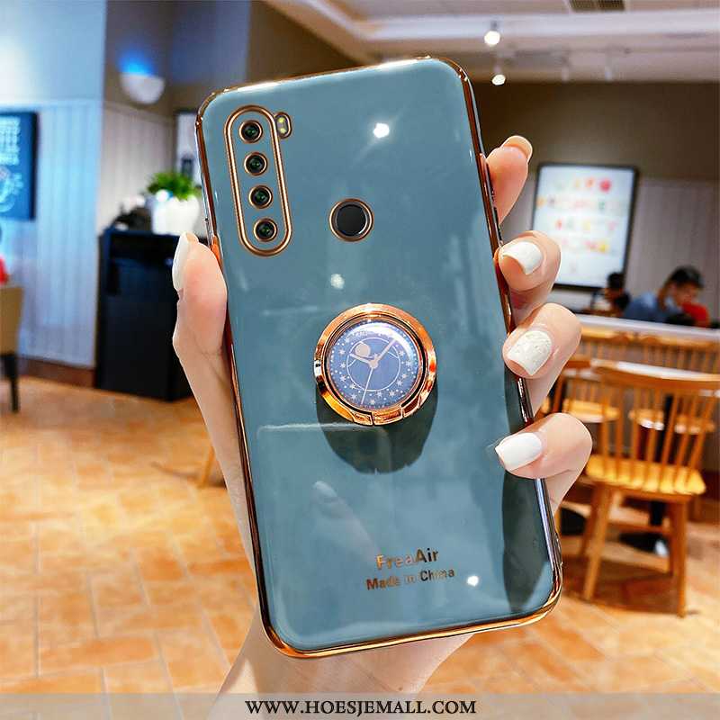 Hoesje Xiaomi Redmi Note 8t Siliconen Persoonlijk Ondersteuning Mobiele Telefoon Plating Zacht Blauw