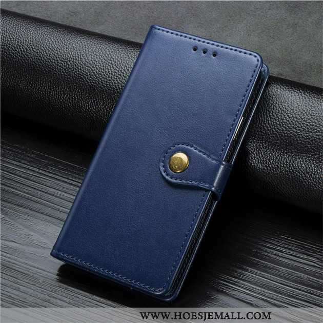 Hoes Xiaomi Redmi Note 9 Pro Leren Hoesje Clamshell Donkerblauw Mini Mobiele Telefoon Rood Donkerbla