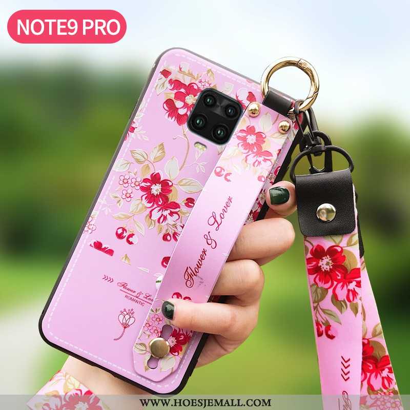 Hoesje Xiaomi Redmi Note 9 Pro Siliconen Bescherming Scheppend Nieuw Hoes All Inclusive Bloemen Blau