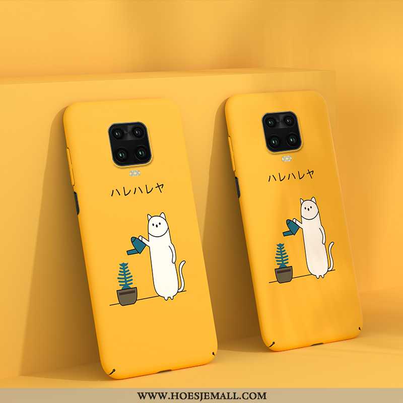 Hoes Xiaomi Redmi Note 9 Pro Dun Bescherming Hard Geel Hoesje Mobiele Telefoon Trend