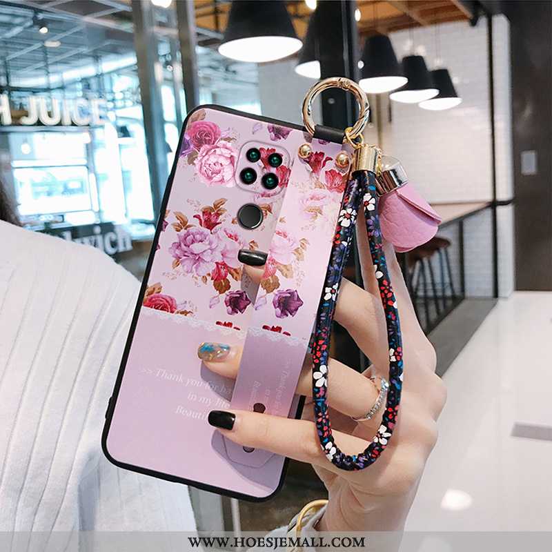 Hoes Xiaomi Redmi Note 9 Bescherming Schrobben Roze Rood Anti-fall Lovers