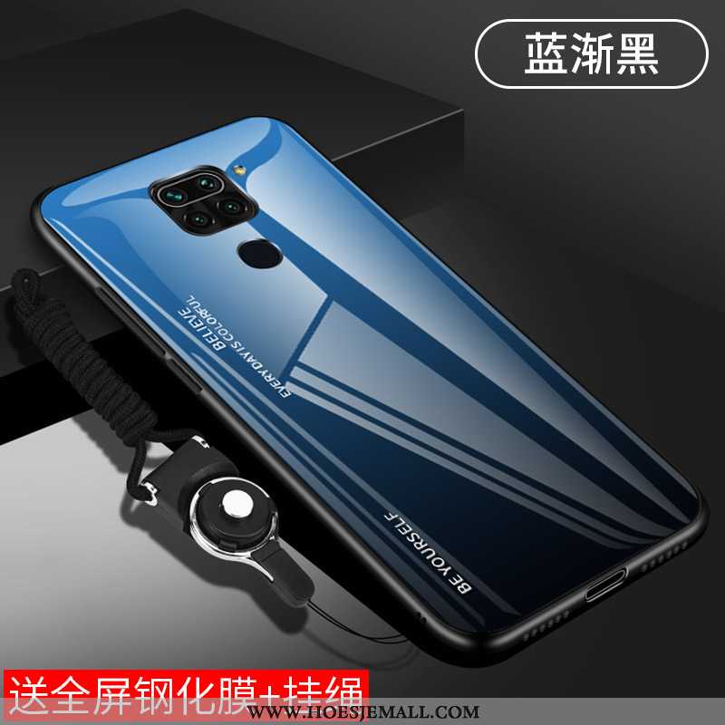 Hoesje Xiaomi Redmi Note 9 Persoonlijk Scheppend Mobiele Telefoon Hoes Rood Verloop Groen