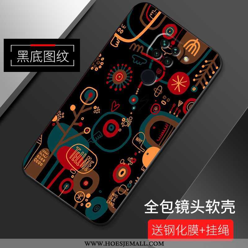 Hoesje Xiaomi Redmi Note 9 Zacht Siliconen Patroon Persoonlijk Trend Bescherming All Inclusive Witte