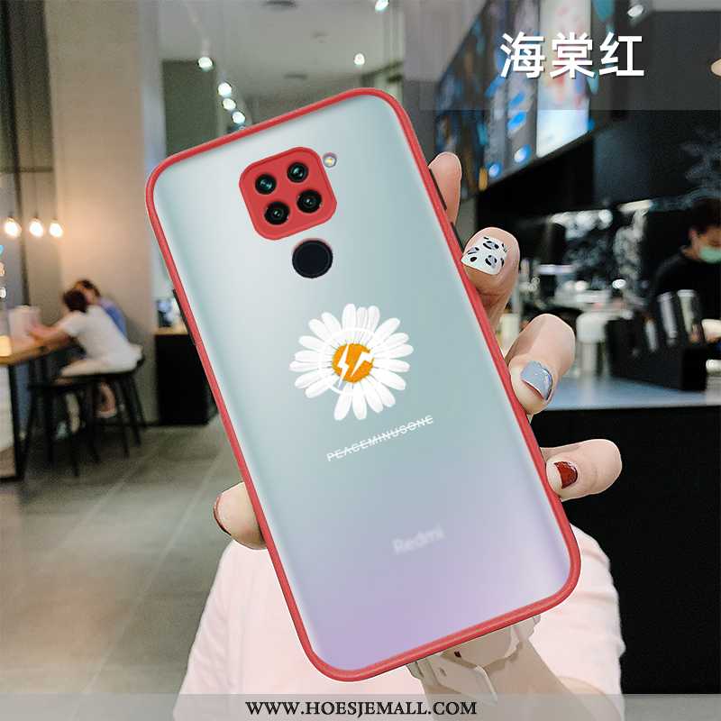 Hoesje Xiaomi Redmi Note 9 Zacht Siliconen Lovers Scheppend Doorzichtig Mobiele Telefoon Groen