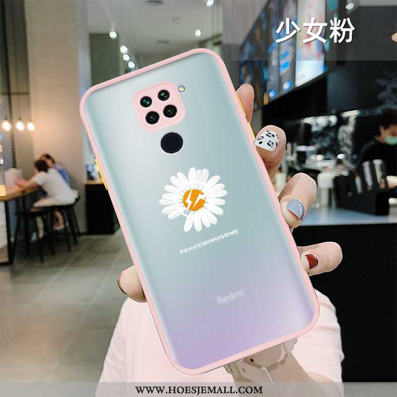 Hoesje Xiaomi Redmi Note 9 Zacht Siliconen Lovers Scheppend Doorzichtig Mobiele Telefoon Groen