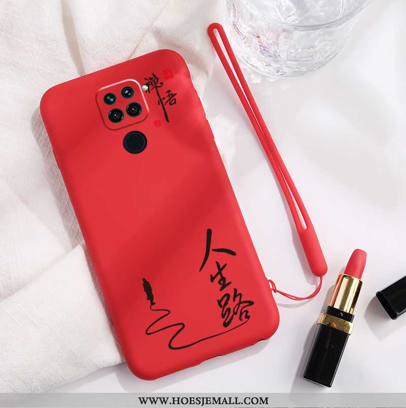 Hoesje Xiaomi Redmi Note 9 Scheppend Trend Net Red All Inclusive Zacht Siliconen Purper