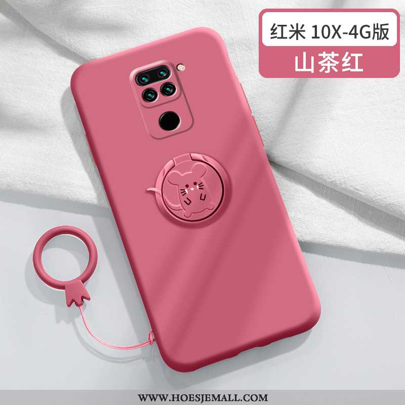 Hoesje Xiaomi Redmi Note 9 Bescherming Persoonlijk Mobiele Telefoon Ring Rood Mini Blauwe