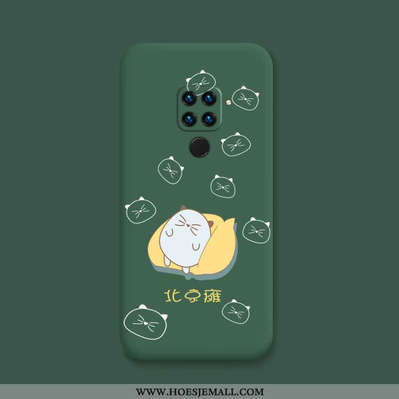 Hoesje Xiaomi Redmi Note 9 Scheppend Spotprent Persoonlijk Zacht Mooie Hoes All Inclusive Groen