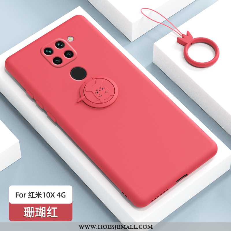 Hoesje Xiaomi Redmi Note 9 Bescherming Schrobben Roze Siliconen Zacht Trend Scheppend