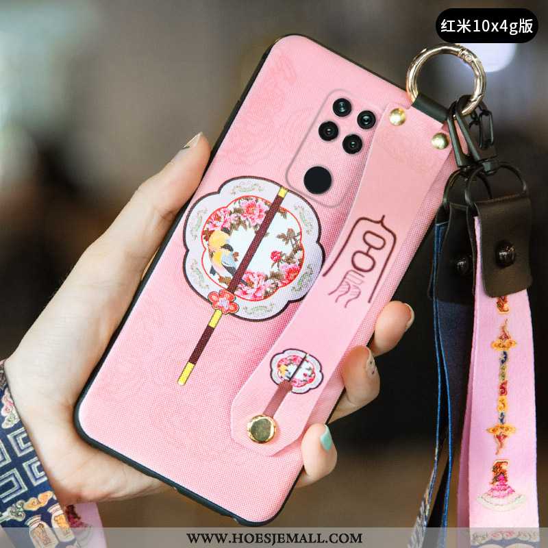 Hoes Xiaomi Redmi Note 9 Vintage Trend Eenvoudige Wind Scheppend Siliconen All Inclusive Rood