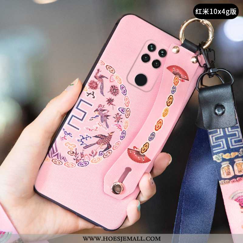 Hoes Xiaomi Redmi Note 9 Vintage Trend Eenvoudige Wind Scheppend Siliconen All Inclusive Rood