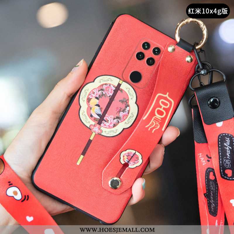 Hoes Xiaomi Redmi Note 9 Vintage Trend Eenvoudige Wind Scheppend Siliconen All Inclusive Rood