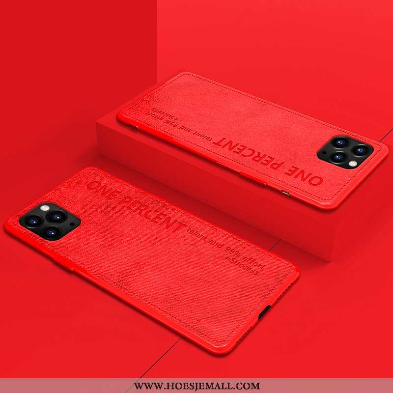 Hoesje iPhone 11 Pro Max Vintage Original All Inclusive Hoes Siliconen Super High End Rood