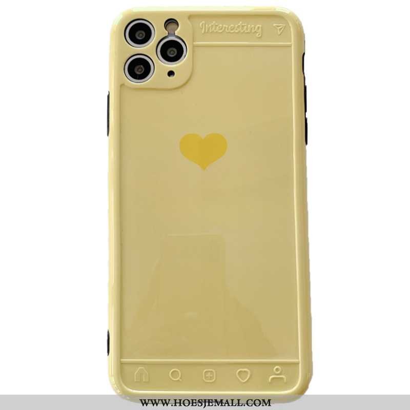 Hoesje iPhone 11 Pro Max Scheppend Trend Mobiele Telefoon Lovers All Inclusive Persoonlijk Geel