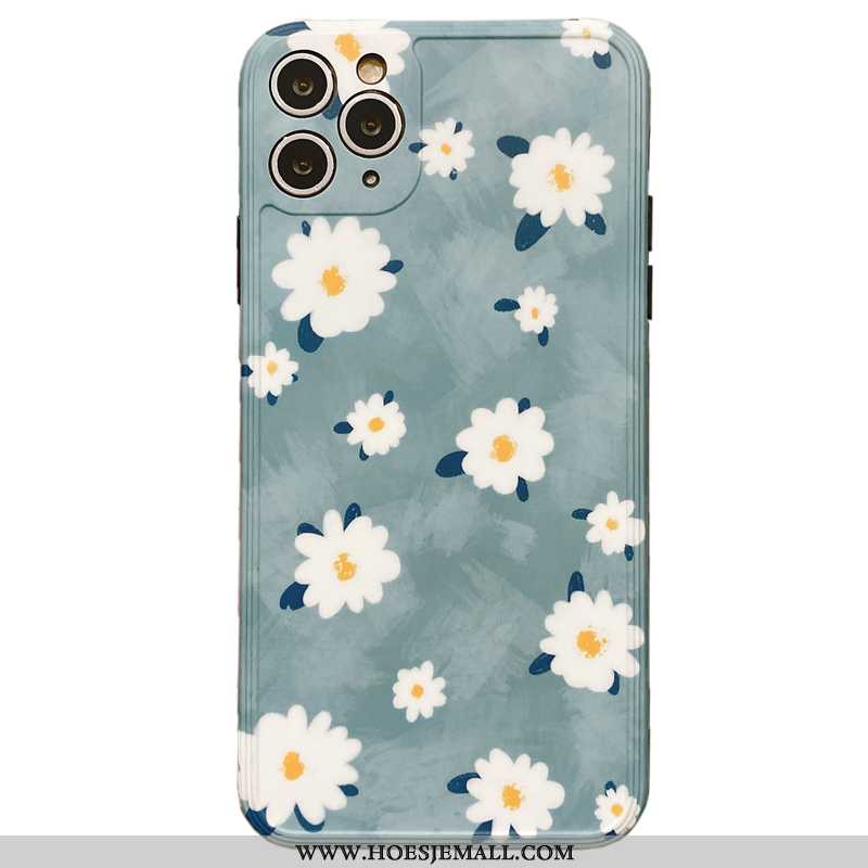 Hoesje iPhone 11 Pro Max Zacht Bescherming All Inclusive Scheppend Hoes High End Persoonlijk Blauwe