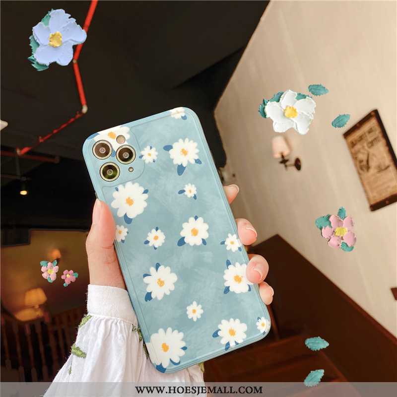 Hoesje iPhone 11 Pro Max Zacht Bescherming All Inclusive Scheppend Hoes High End Persoonlijk Blauwe