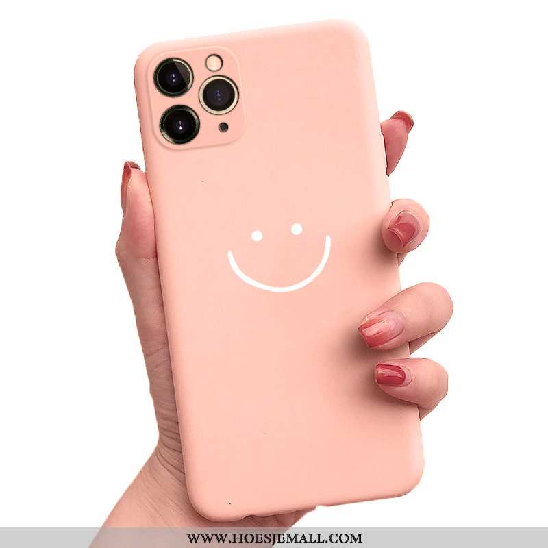 Hoes iPhone 11 Pro Zacht Siliconen Mobiele Telefoon Persoonlijk Roze All Inclusive Anti-fall